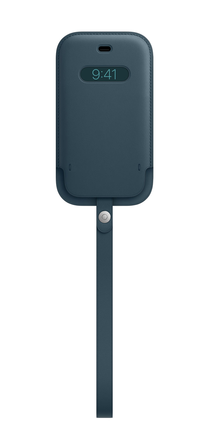 Купить Apple Sleeve with MagSafe - Schutzhülle für Mobiltelefon - Leder - Baltic Blue - für iPhone 12 mini (MHMQ3ZM/A) в магазине wardena.ru