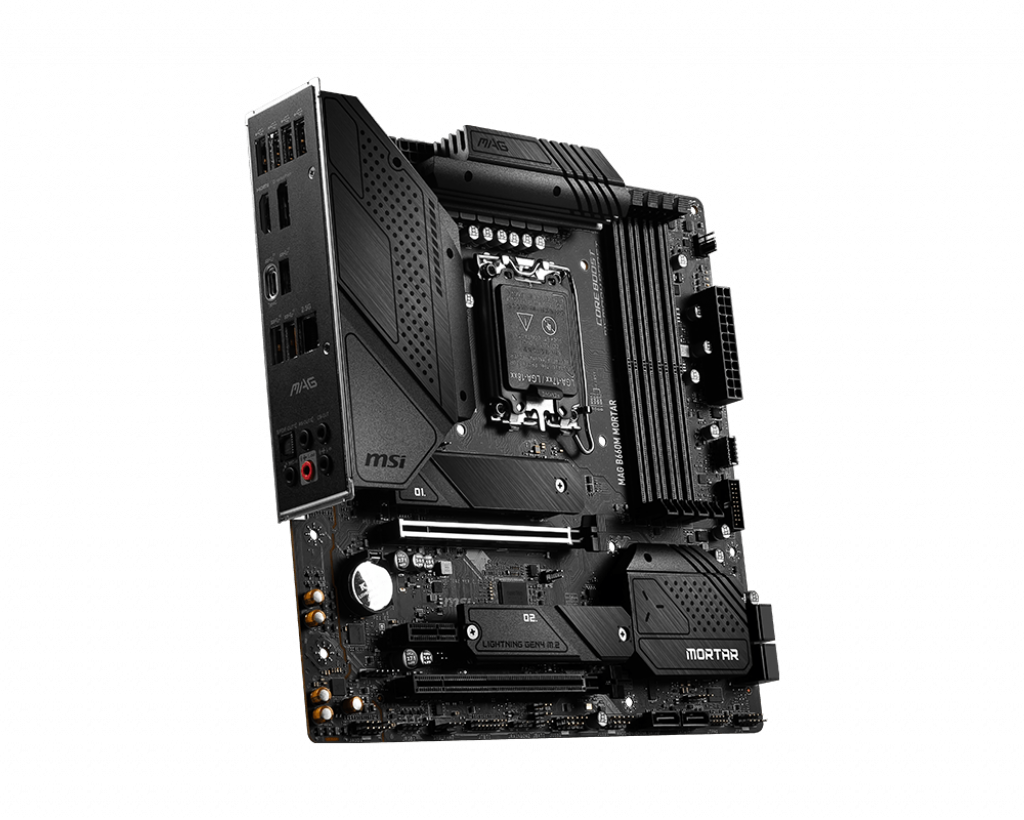 Купить MSI MAG B660M MORTAR - Motherboard - micro ATX - LGA1700-Sockel - B660 Chipsatz - USB-C Gen2, USB 3.2 Gen 1, USB 3.2 Gen 2, USB-C Gen 2x2 - 2.5 Gigabit LAN - Onboard-Grafik (CPU erforderlich) - HD Audio (8-Kanal) (7D42-013R) в магазине wardena.ru