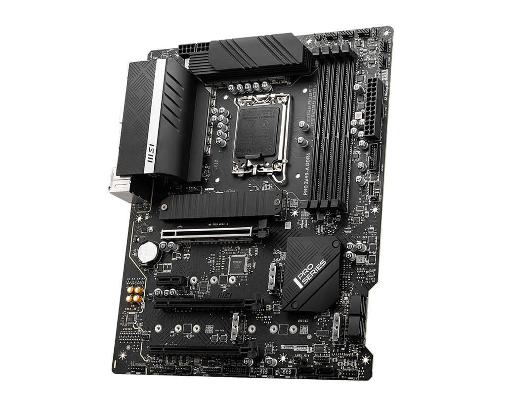 Купить MSI PRO Z690-P DDR4 - Motherboard - ATX - LGA1700-Sockel - Z690 Chipsatz - USB 3.2 Gen 1, USB-C Gen 2x2 - 2.5 Gigabit LAN - Onboard-Grafik (CPU erforderlich) - HD Audio (8-Kanal) (7D36-004R) в магазине wardena.ru