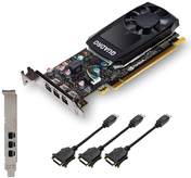 Купить PNY NVIDIA Quadro P400 DVI - Grafikkarten - Quadro P400 - 2GB GDDR5 - PCIe 3.0 x16 Low-Profile - 3 x Mini DisplayPort - retail (VCQP400DVIV2-PB) в магазине wardena.ru