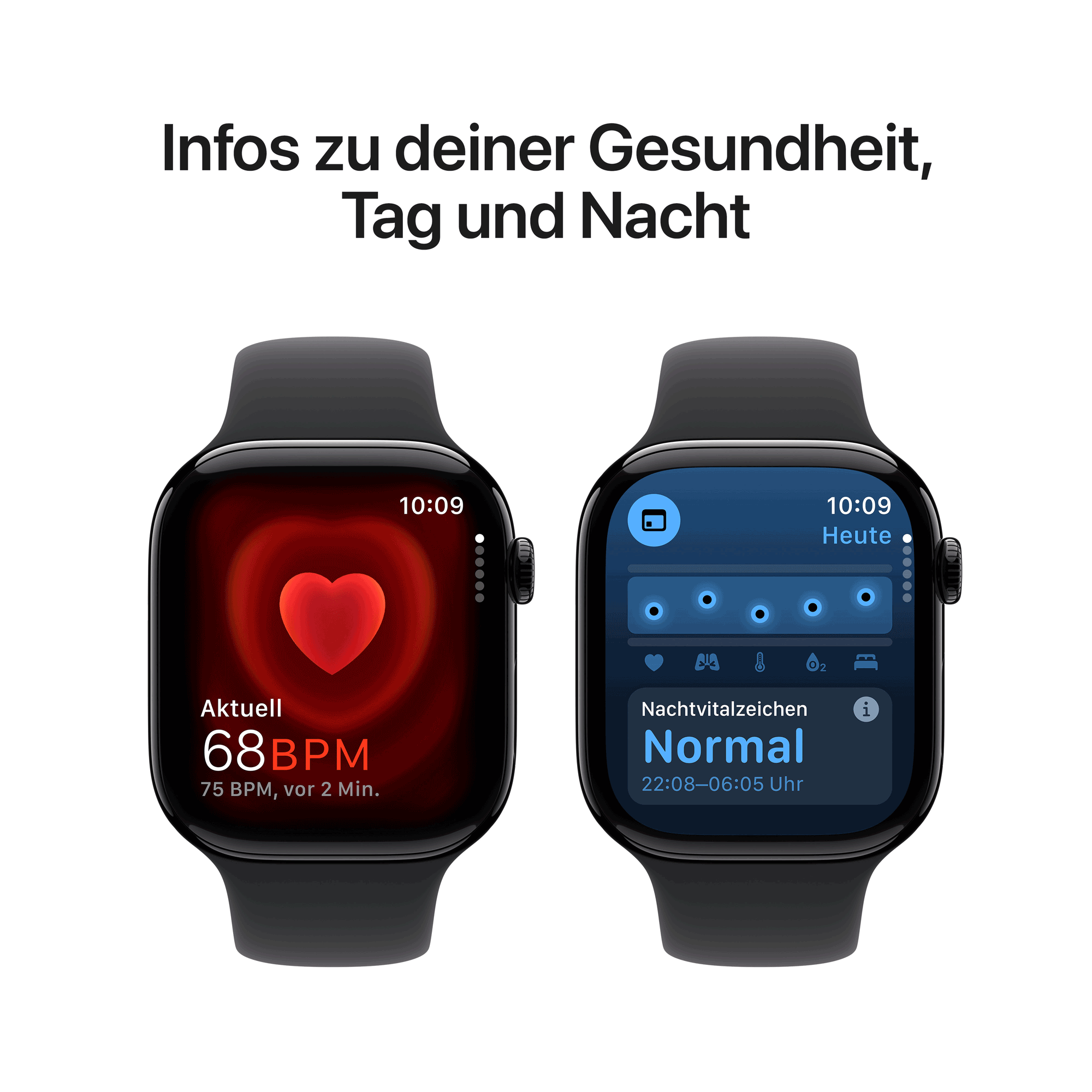 Купить Apple Watch Series 10 GPS + Cellular 46mm Jet Black Aluminium Case mit Black Sport Band - S/M (MWY33QF/A) в магазине wardena.ru