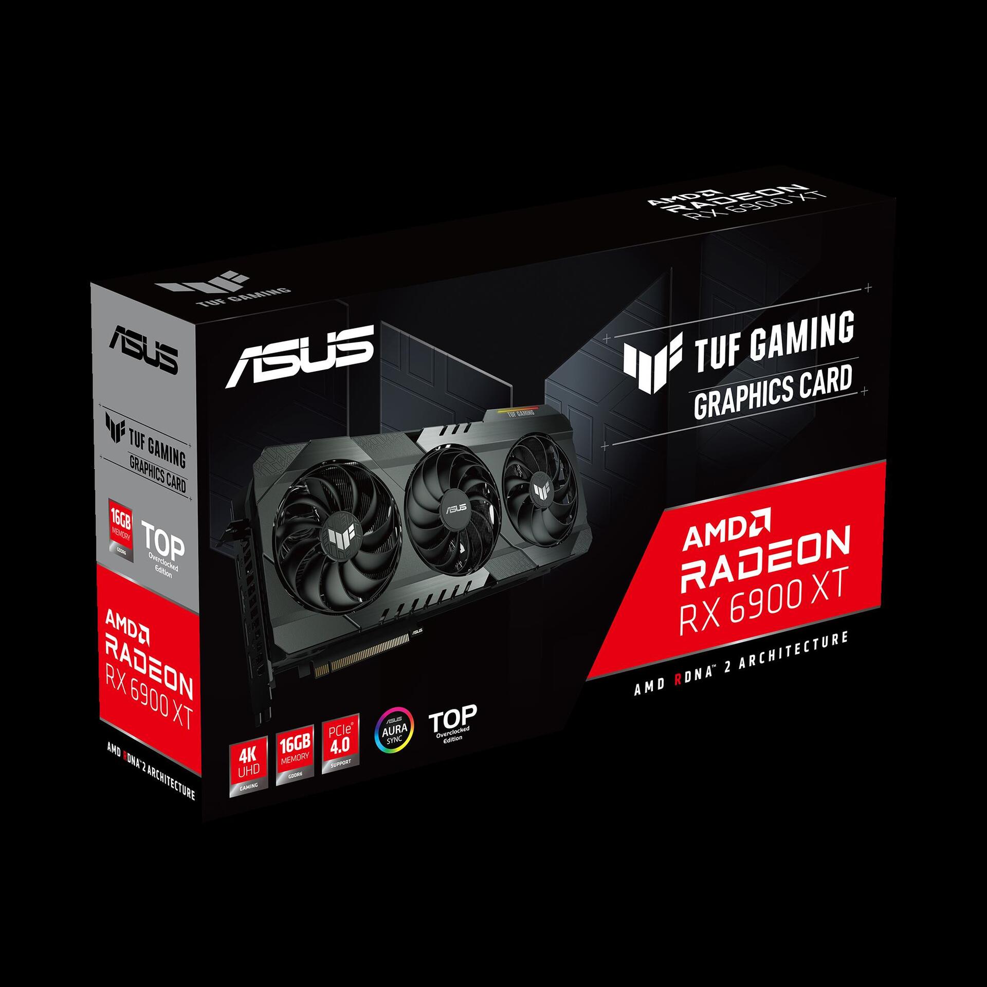 Купить ASUS TUF Gaming Radeon RX 6900 XT TOP Edition - Grafikkarten - Radeon RX 6900 XT - 16 GB GDDR6 - PCIe 4.0 - HDMI, 3 x DisplayPort (90YV0GE1-M0NM00) в магазине wardena.ru