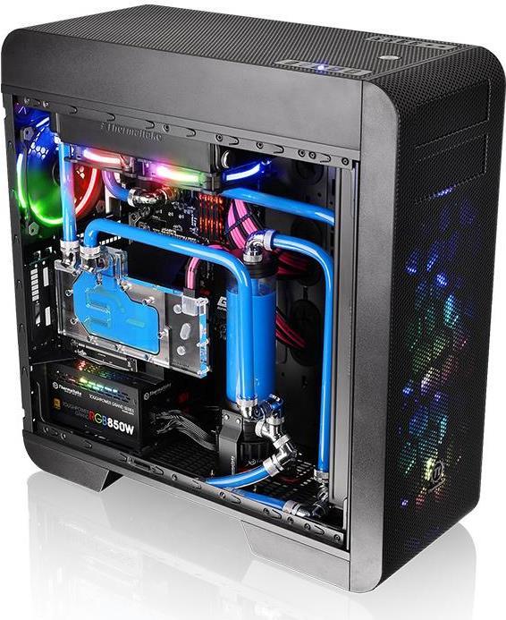 Купить Thermaltake Core V71 - Tempered Glass Edition - Tower - E-ATX - Seitenteil mit Fenster (gehärtetes Glas) - keine Spannungsversorgung (PS/2) - Schwarz - USB/Audio (CA-1B6-00F1WN-04) в магазине wardena.ru