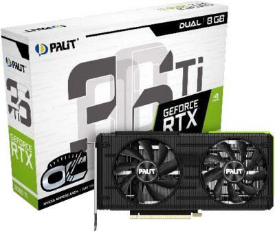 Купить Palit GeForce RTX 3060 Ti Dual OC - Grafikkarten - GF RTX 3060 Ti - 8 GB GDDR6 - PCIe 4.0 - HDMI, 3 x DisplayPort (NE6306TS19P2-190AD) в магазине wardena.ru
