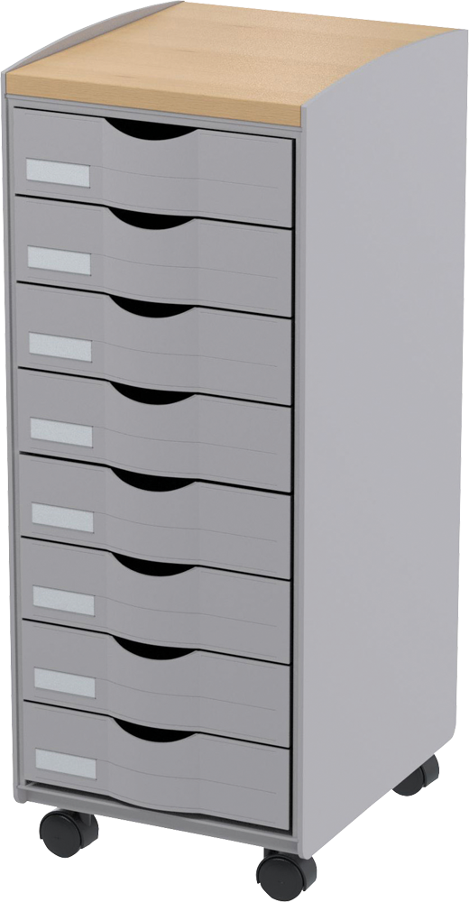 Купить Rollwagen 8 Schübe grau/buche (DT 082N.02.23) в магазине wardena.ru