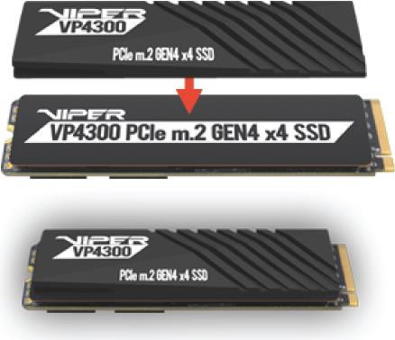Купить Patriot Viper VP4300 - SSD - 2 TB - intern - M.2 2280 - PCI Express 4.0 x4 (NVMe) (VP4300-2TBM28H) в магазине wardena.ru