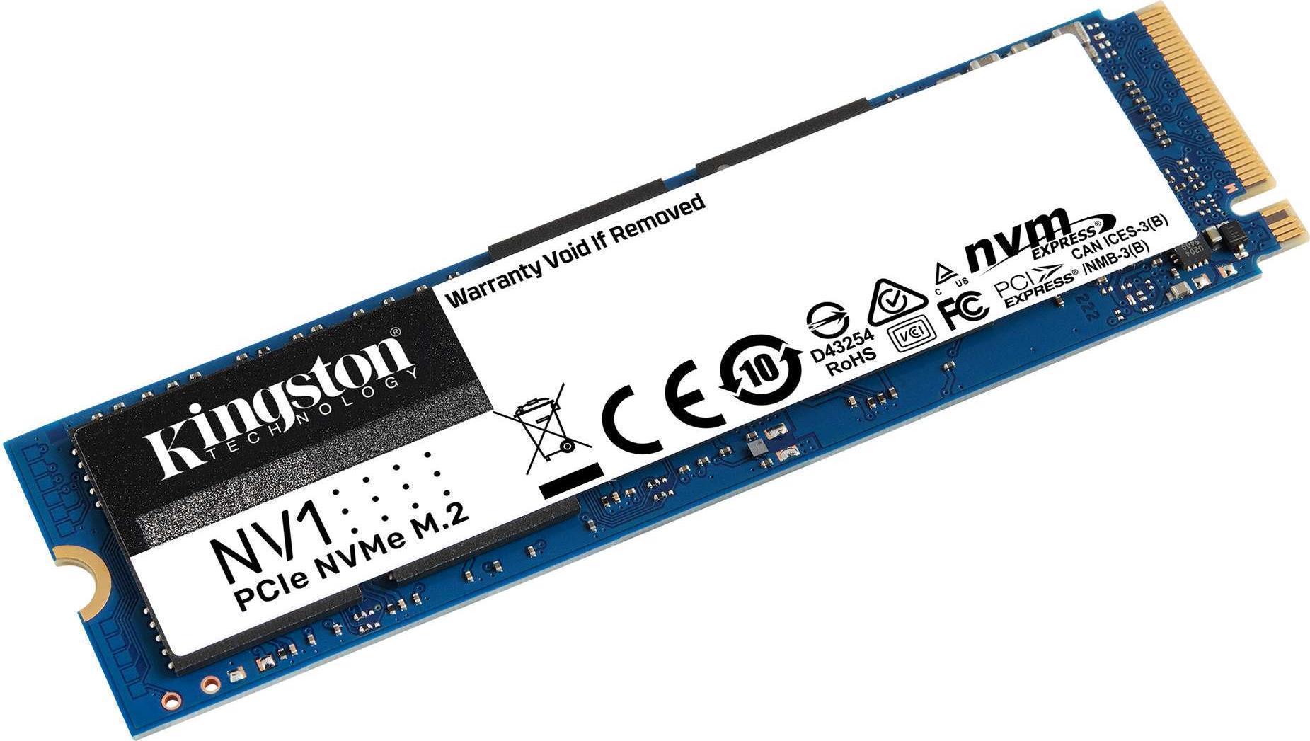 Купить Kingston NV1 - SSD - 250 GB - intern - M.2 2280 - PCIe 3.0 x4 (NVMe) (SNVS/250G) в магазине wardena.ru