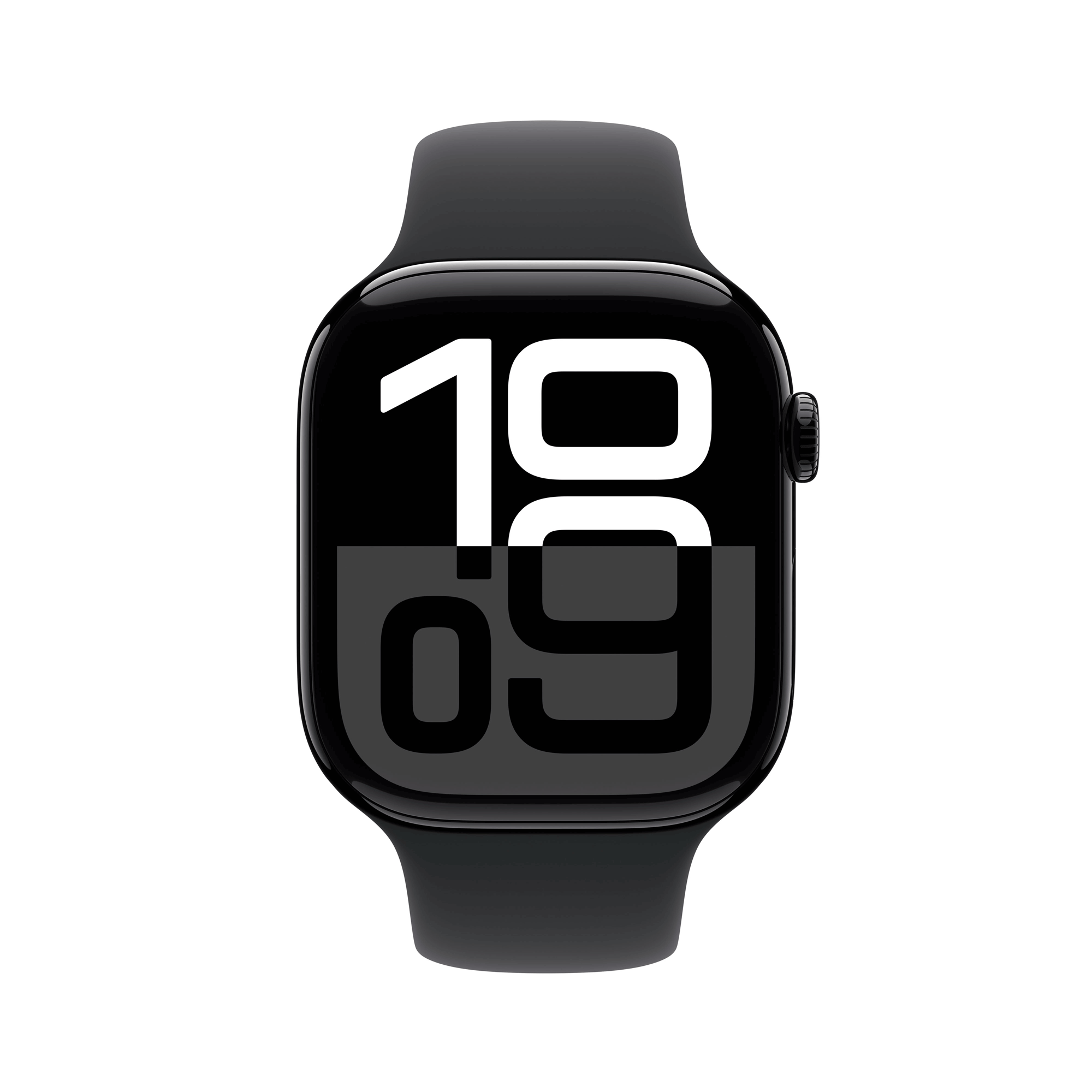 Купить Apple Watch Series 10 GPS + Cellular 46mm Jet Black Aluminium Case mit Black Sport Band - M/L (MWY43QF/A) в магазине wardena.ru