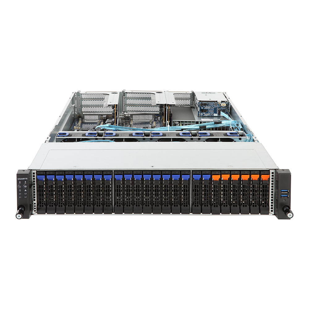 Купить Gigabyte R281-Z91 (rev. 100) - Server - Rack-Montage - 2U - zweiweg - keine CPU - RAM 0 GB - PCI Express - Hot-Swap 6.4 cm (2.5") Schacht/Schächte - keine HDD - AST2500 - GigE - kein Betriebssystem - Monitor: keiner (6NR281Z91MR-00) в магазине wardena.ru