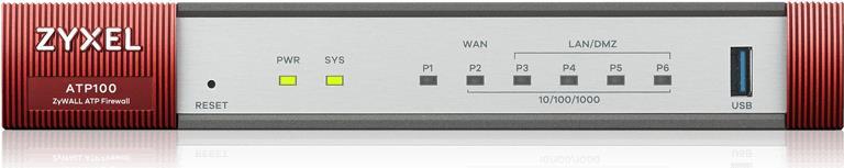 Купить Zyxel ZyWALL ATP100 - Sicherheitsgerät - mit 1-year security license services - GigE - H.323, SIP - Cloud-verwaltet (ATP100-EU0112F) в магазине wardena.ru