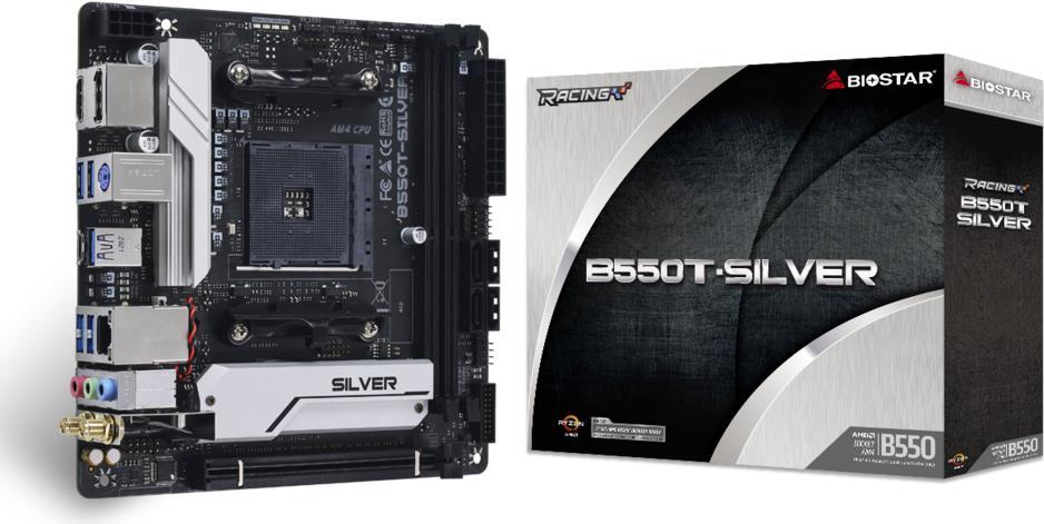 Купить Biostar B550T-SILVER - AMD - Socket AM4 - AMD Ryzen 3 3rd Gen - 3rd Generation AMD Ryzen 5 - 3rd Generation AMD Ryzen 7 - 3rd Generation AMD... - DDR4-SDRAM - 64 GB - DIMM (B550T-SILVER) в магазине wardena.ru