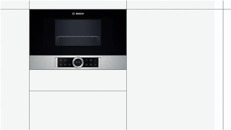 Купить Bosch Serie | 8 BER634GS1 - Mikrowellenofen mit Grill - eingebaut - 21 Liter - 900 W - rostfreier Edelstahl (BER 634GS1) в магазине wardena.ru