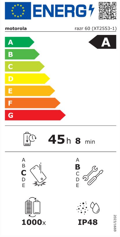 Купить Motorola Razr 60 5G Dual Sim 8GB RAM 256GB - Gibraltar Sea [Energieklasse A] (PB860044SE) в магазине wardena.ru