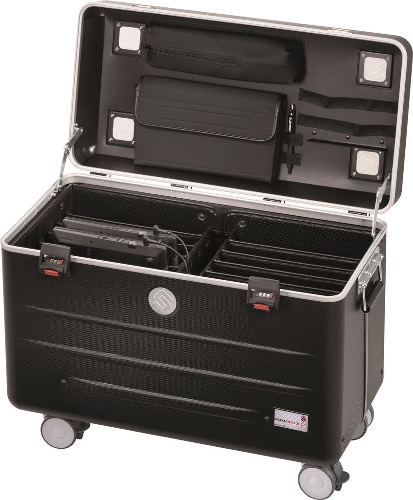 Купить PARAT PARAPROJECT Case N10 - Wagen (nur Laden) - für 10 Notebooks - verriegelbar - Aluminium, ABS-Kunststoff, Conpearl - Schwarz - Bildschirmgröße: bis zu 39,6 cm (bis zu 15.6" ) (208.420-151) в магазине wardena.ru