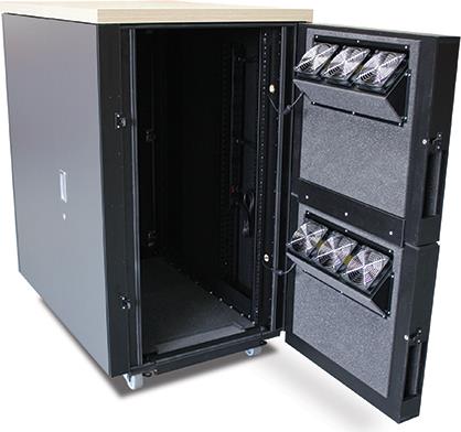 Купить APC NETSHELTER CX 24U Rack mit Küh Sondergehäuse mit integrierter Kühlung, Geräuschdämpfung und Stromverteilung für Server- und Netzwerkanwendungen in Büroumgebungen. Inklusive: Rollen, Schlüssel, Ausgleichsfüße, Rack-St (AR4024IA) в магазине wardena.ru