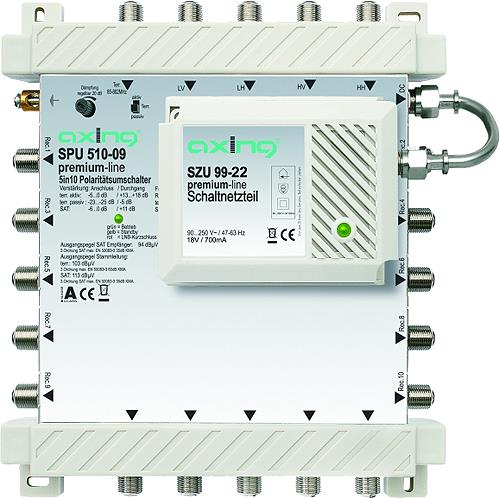 Купить Axing SPU 510-09 Multischalter 12,70cm (5") 10 Premium (SPU51009) в магазине wardena.ru