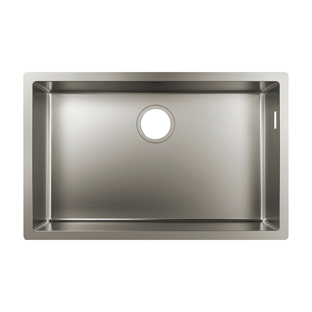 Купить Hansgrohe S719-U660 Мойка для монтажа под столешницу 660 сталь 43428800 в магазине wardena.ru