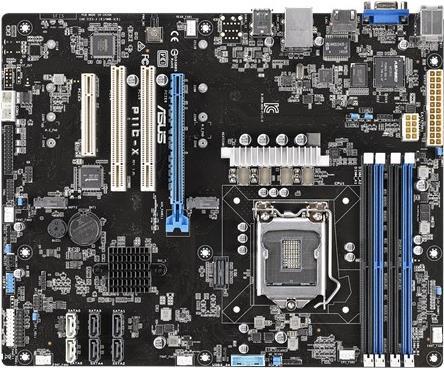 Купить ASUS P11C-X - Motherboard - ATX - LGA1151 Socket - C242 - USB3.0, USB 3,1 - 2 x Gigabit LAN - Onboard-Grafik (90SB06Q0-M0UAY0) в магазине wardena.ru