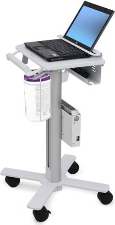 Купить Ergotron StyleView Laptop Cart, SV10 - Wagen für Notebook - medizinisch - Metall - weiß, Aluminium - Bildschirmgröße: bis zu 43,2 cm (bis zu 43,20cm (17")) (SV10-1100-0) в магазине wardena.ru
