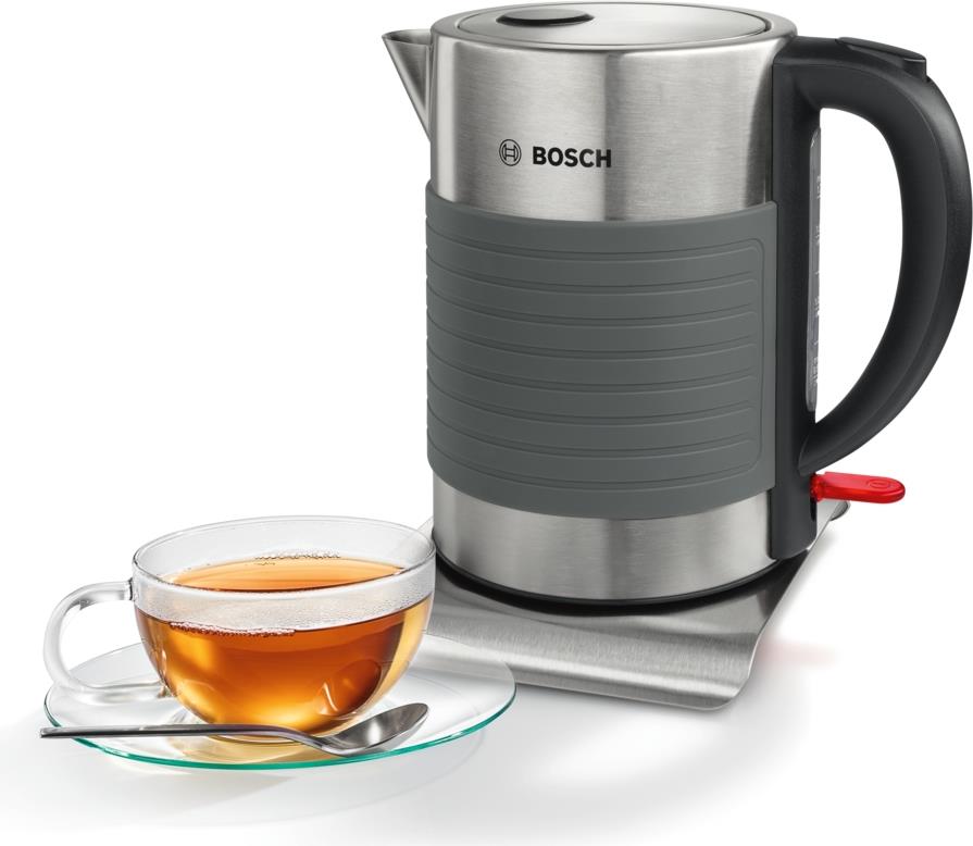 Купить Bosch Haushalt TWK7S05 Wasserkocher schnurlos Edelstahl, Schwarz в магазине wardena.ru
