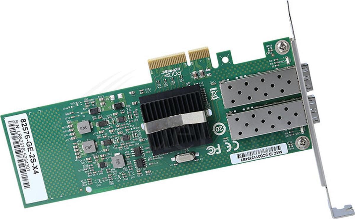 Купить BlueLAN Converged Network Adapter E1G42EF, Ethernet, FCoE, GbE Dual Port SFP, Chipsatz: Intel 82576, PCIe 2.0, x1 Lane, Betriebssystem: Windows, Linux, FreeBSD, Virtualisierung: VMware ESXi, Microsoft Hyper-V,KVM und Xen (BLCNADAC11) в магазине wardena.ru