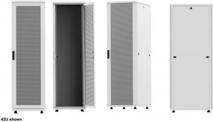 Купить Intellinet - Basic - Schrank - Netzwerkschrank - Grau, RAL 7035 - 36U - 48,3 cm (19") (715454) в магазине wardena.ru