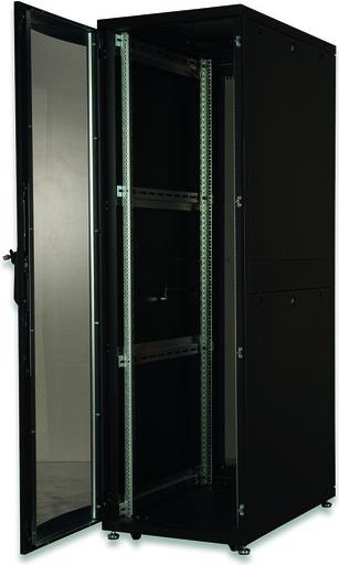 Купить DIGITUS Professional Unique DN-19 SRV-42U-B-GD-1 - Schrank - Schwarz, RAL 9005 - 42U - 48,3 cm (19") (DN-19 SRV-42U-B-GD-1) в магазине wardena.ru