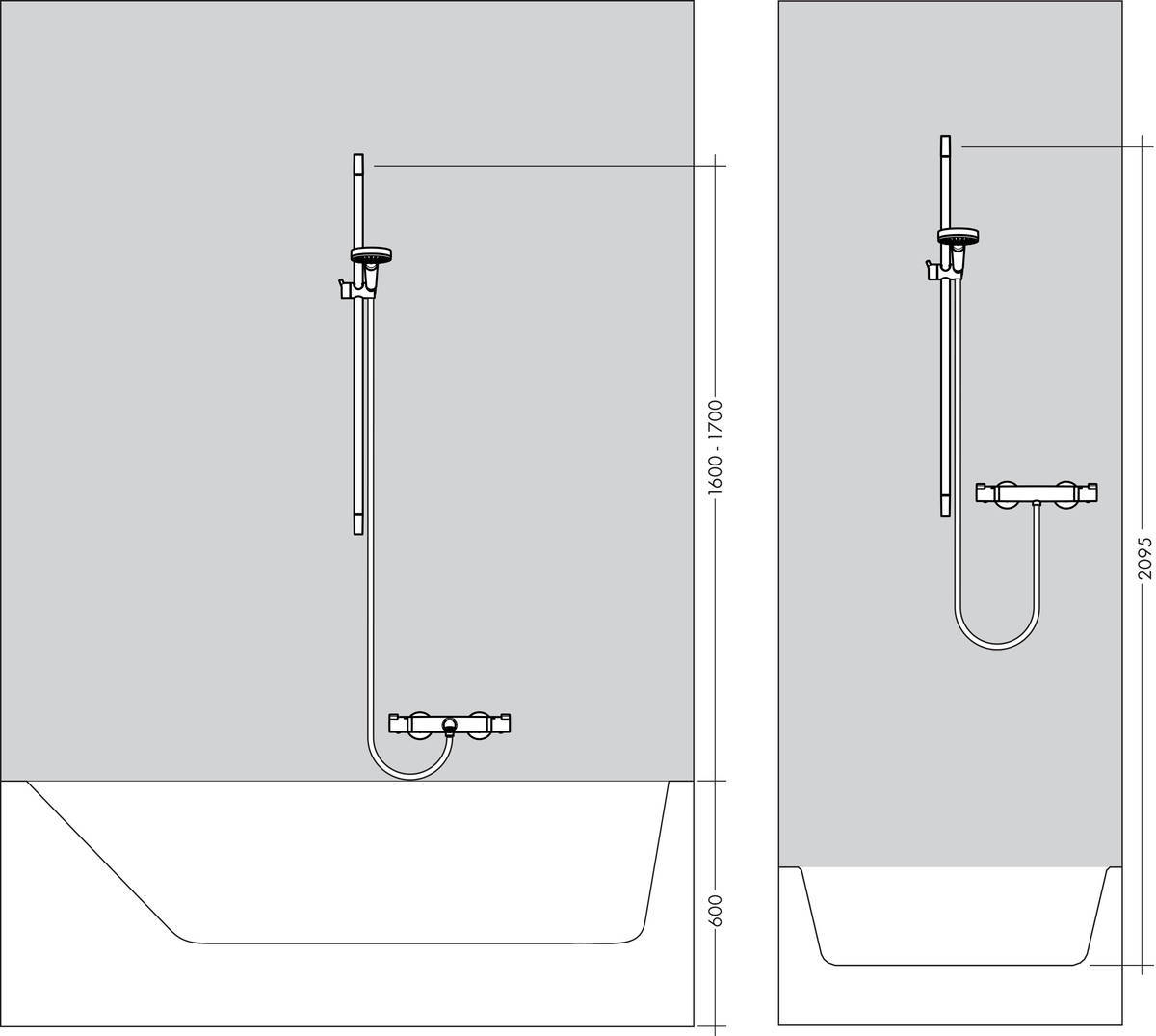 Купить Hansgrohe Unica Душевая штанга Croma 90 см хром 26506000 в магазине wardena.ru