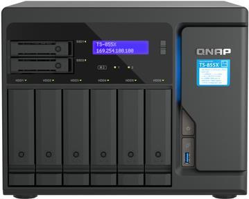 Купить QNAP 8-Bay NAS C5125 8-core/8-thrd 2.8GHzproc (TS-855X-8G) в магазине wardena.ru