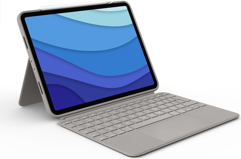 Купить Logitech Combo Touch - Tastatur und Foliohülle - mit Trackpad - hintergrundbeleuchtet - Apple Smart connector - QWERTY - Italienisch - Sand - für Apple 27,90cm (11")  iPad Pro (1. Generation, 2. Generation, 3. Generation (920-010170) в магазине wardena.ru
