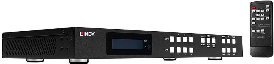 Купить Lindy 4x4 HDMI 4K60 Multi-View Matrix mit Video Wall Scaling (38390) в магазине wardena.ru