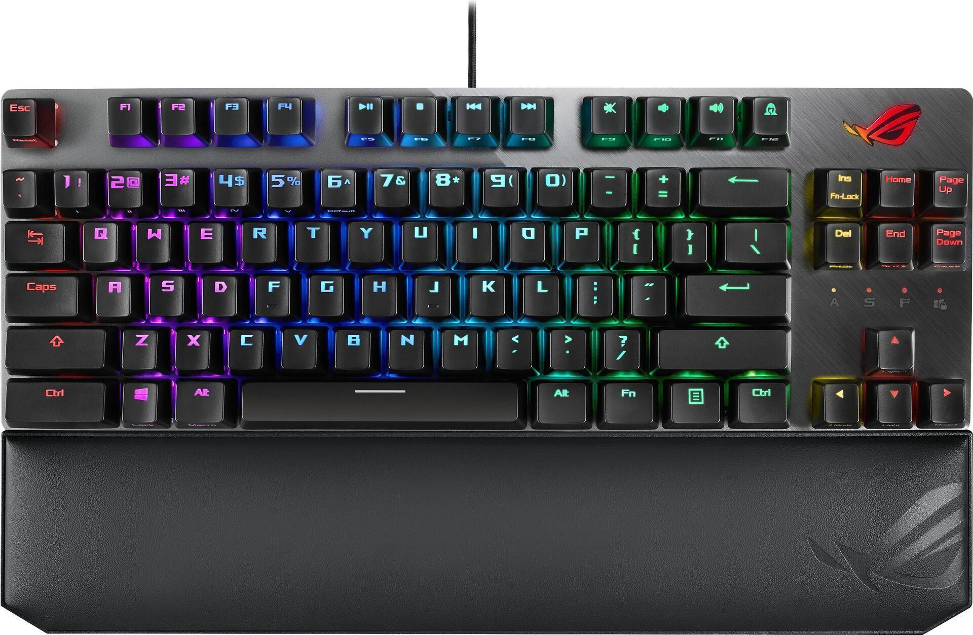 Купить ASUS ROG STRIX SCOPE NX TKL Deluxe Tastatur USB Schwarz - Grau (90MP00N6-BKDA00) в магазине wardena.ru