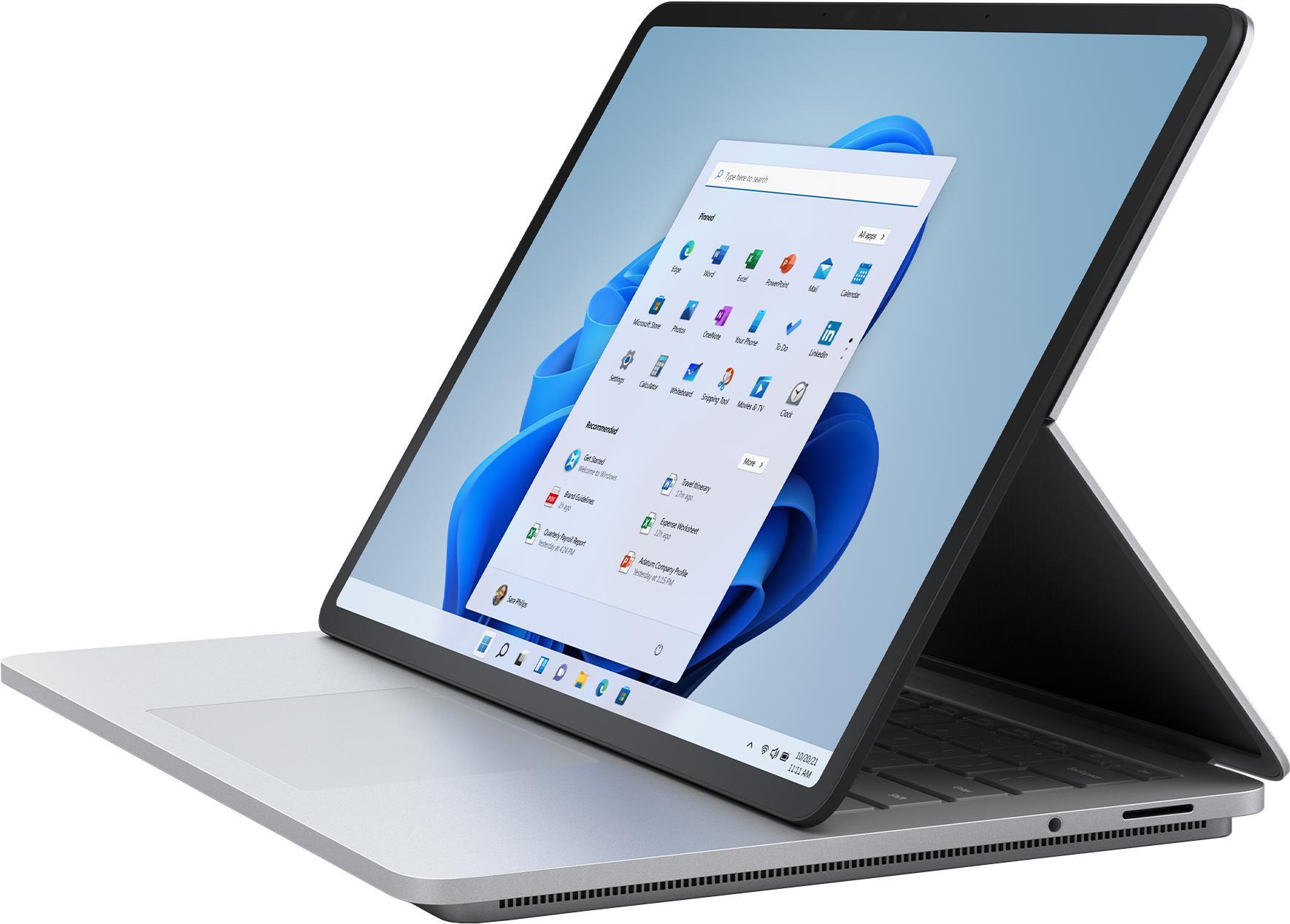 Купить Microsoft Surface Laptop Studio - Slider - Core i7 11370H - Win 11 Pro - RTX A2000 - 32 GB RAM - 2 TB SSD - 36.6 cm (14.4") Touchscreen 2400 x 1600 @ 120 Hz - Wi-Fi 6 - Platin - kommerziell (AIK-00005) в магазине wardena.ru