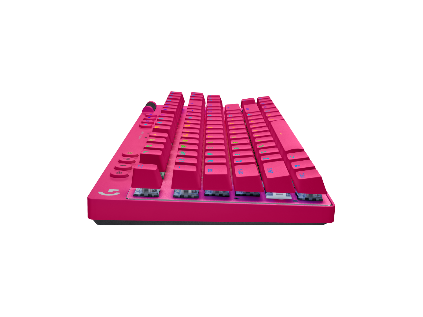 Купить Logitech G PRO X TKL - Tastatur - Hintergrundbeleuchtung - kabellos - 2,4 GHz, Bluetooth - AZERTY - Französisch - Tastenschalter: Tactile - pink (920-012156) в магазине wardena.ru