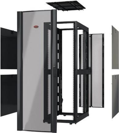 Купить APC Schneider APC NetShelter SX Deep Enclosure Without Doors - Schrank - Schwarz - 42U - 48.3 cm (19") (AR3150X610) в магазине wardena.ru