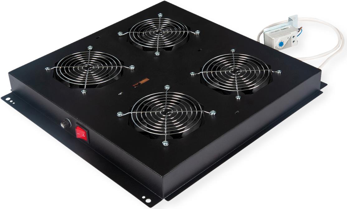 Купить ROLINE 19 Zoll DachLüftereinheit 4 Lüfte schwarz (26.21.0246) в магазине wardena.ru