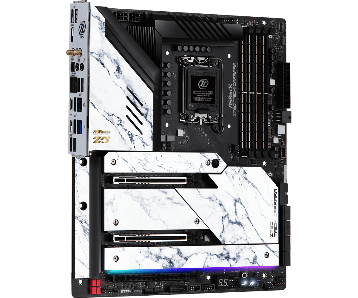 Купить Asrock Z790 Taichi Carrara - Intel - LGA 1700 - Intel® Core™ i5 - Intel® Core™ i7 - Intel® Core™ i9 - DDR5-SDRAM - 128 GB - DIMM (90-MXBKK0-A0UAYZ) в магазине wardena.ru
