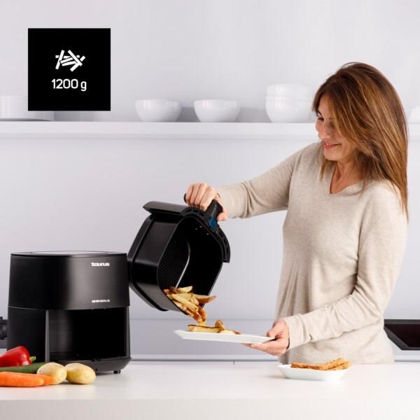 Купить Taurus 973978000 Fritteuse Einzelbild 5,5 l Eigenständig 1700 W Heißluftfritteuse Schwarz (973978000) в магазине wardena.ru