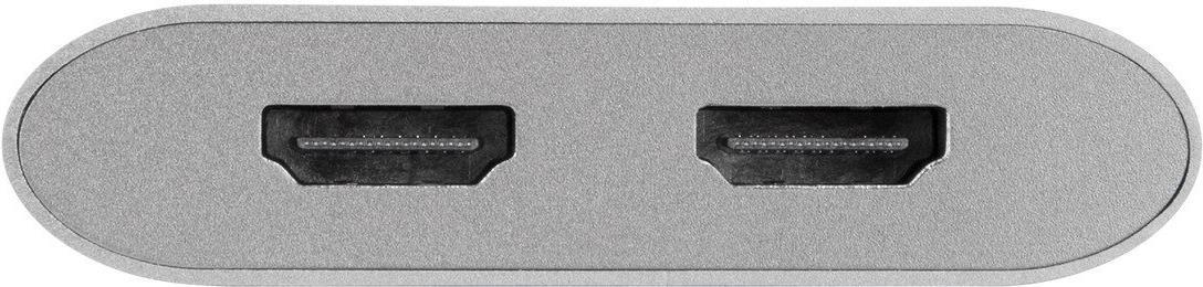 Купить Targus Dual Video Adapter - Videoschnittstellen-Converter - HDMI / USB - USB-C (M) bis HDMI (W) - Silber - 4K Unterstützung (ACA947EU) в магазине wardena.ru