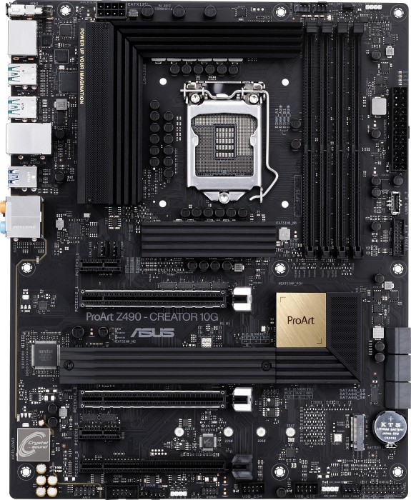 Купить ASUS ProArt Z490-CREATOR 10G - Motherboard - ATX - LGA1200-Sockel - Z490 Chipsatz - USB-C Gen2, USB-C Gen1, USB 3.2 Gen 1, USB 3.2 Gen 2 - 2.5 Gigabit LAN - Onboard-Grafik (CPU erforderlich) - HD Audio (8-Kanal) (90MB14E0-M0EAY0) в магазине wardena.ru