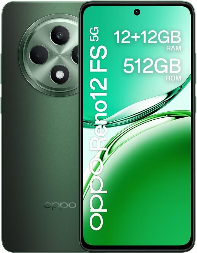 Купить OPPO Reno12 FS 5G 16,9 cm (6.67") Dual-SIM Android 14 USB Typ-C 12 GB 512 GB 5000 mAh Grün () в магазине wardena.ru