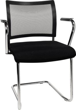 Купить TOPSTAR Besucherstuhl Visit Freischwinger inkl. Armlehnen sw (NV49AG20) в магазине wardena.ru