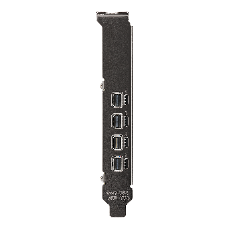 Купить PNY NVIDIA T1000 - Grafikkarten - T1000 - 4GB GDDR6 - PCIe 3.0 x16 Low-Profile - 4 x Mini DisplayPort (VCNT1000-PB) в магазине wardena.ru