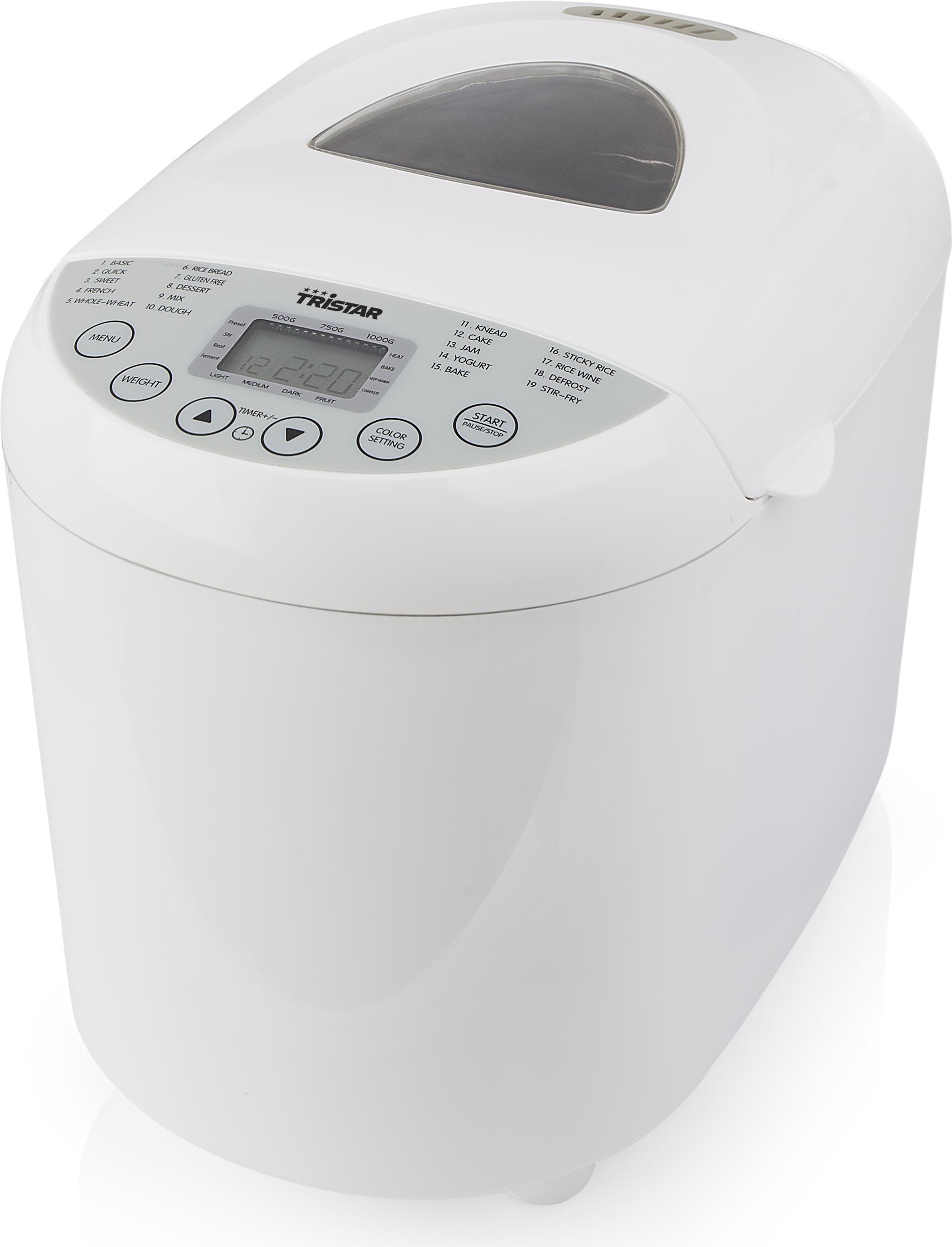 Купить Tristar BM-4586 Brotbackautomat - 1 kg - Bullauge - Variable einstellbare Krustenbräunung - Warmhaltefunktion - 550 W - Weiß (BM-4586) в магазине wardena.ru