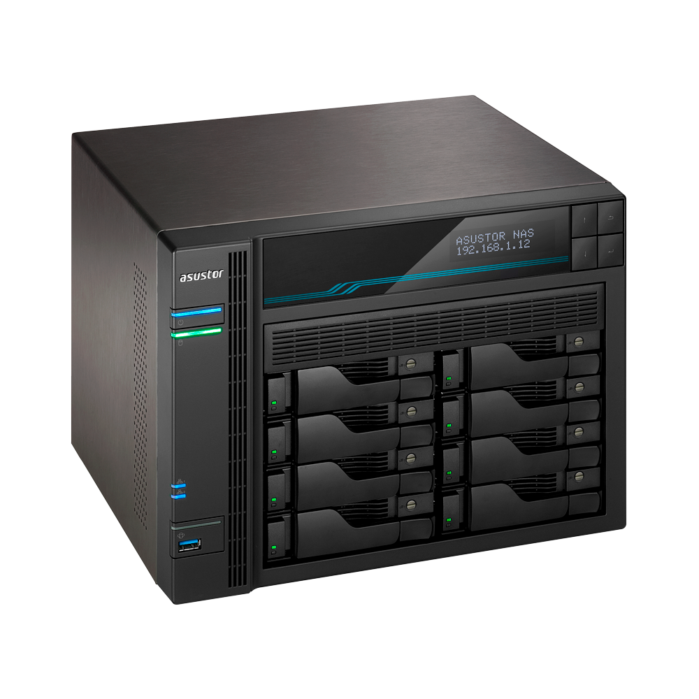Купить ASUSTOR Lockerstor 10 AS6510T - NAS-Server - 10 Schächte - SATA 6Gb/s - RAID 0, 1, 5, 6, 10, JBOD - RAM 8 GB - 2.5 Gigabit Ethernet / 10 Gigabit Ethernet - iSCSI Support (90-AS6510T00-MD30) в магазине wardena.ru
