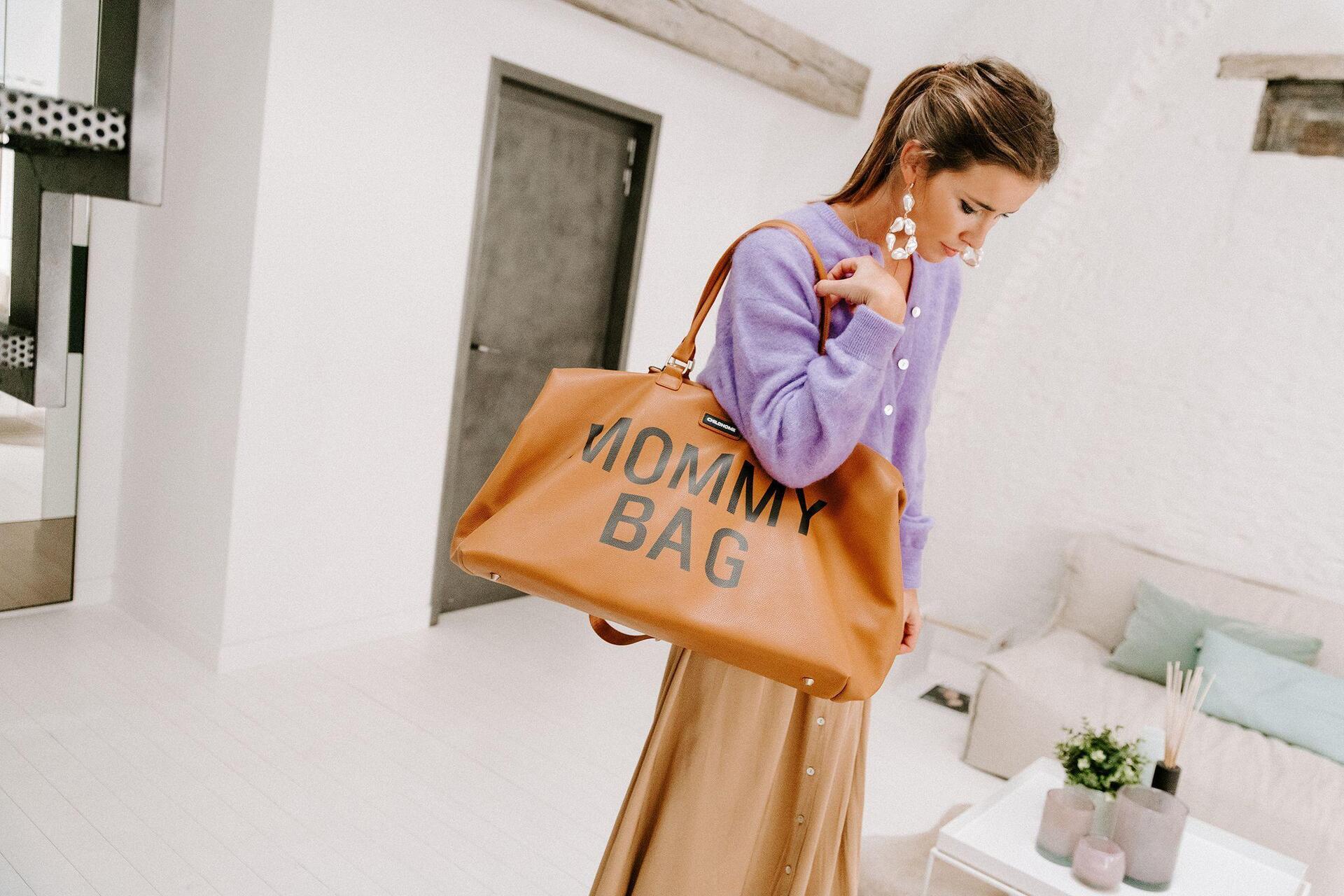 Купить GROSSE MAMA-TASCHE VON CHILDHOME, LEDEROPTIK BRAUN (CWMBBLLBR) в магазине wardena.ru