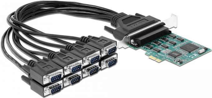 Купить DeLOCK - Serieller Adapter - PCIe 1,1 - RS-232 x 8 - Schwarz, grün (90411) в магазине wardena.ru