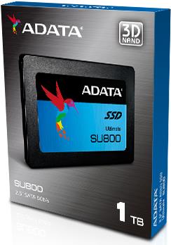 Купить ADATA Ultimate SU800 - SSD - 1 TB - intern - 2.5" (6.4 cm) - SATA 6Gb/s (ASU800SS-1TT-C) в магазине wardena.ru