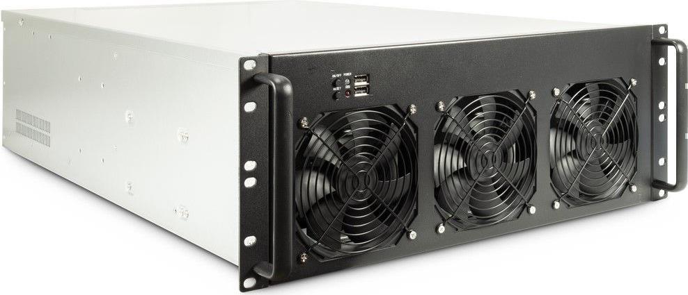 Купить Inter-Tech 4F28 - Rack - Schwarz - Silber - ATX,EATX,Mini-ITX,uATX - Stahl - 4U - 15,5 cm (88887352) в магазине wardena.ru
