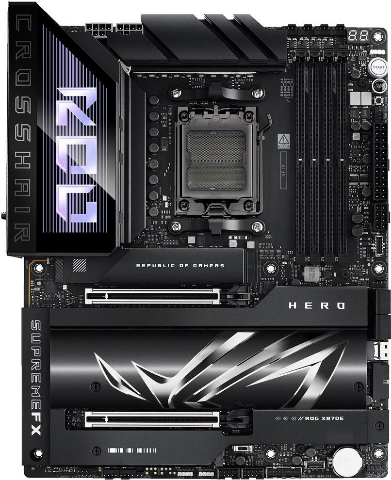 Купить ASUS ROG CROSSHAIR X870E HERO - X870/AM5/DDR5/ATX (90MB1IE0-M0EAY0) в магазине wardena.ru